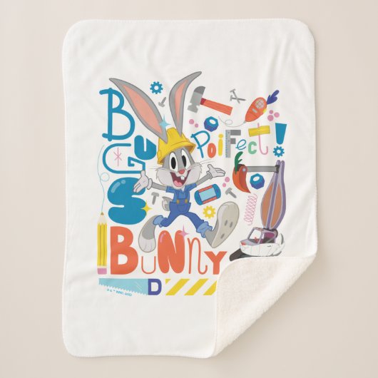 Couverture Sherpa BUGS BUNNY BUILDERS™| Outils de travail de BUGS BU (Devant)