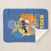 Couverture Sherpa BUGS BUNNY™ - Graphique de vacances à Singapour (Devant (Horizontal))