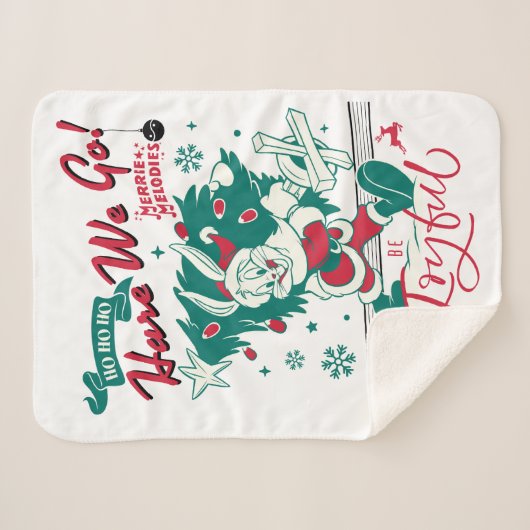 Couverture Sherpa BUGS BUNNY™ - Ho Ho Ho, Hare We Go ! (Devant (Horizontal))