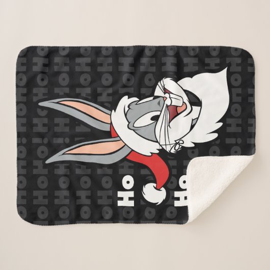 Couverture Sherpa BUGS BUNNY™ Père Noël "Ho Ho Ho !" (Devant (Horizontal))