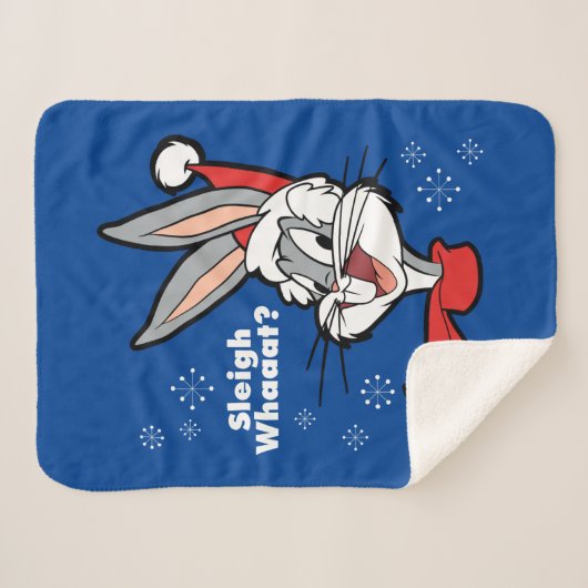 Couverture Sherpa BUGS BUNNY™ "Sleigh Whaat ?" (Devant (Horizontal))