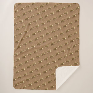Couverture Sherpa Bull Caribou - Sepia