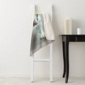 Couverture Sherpa Bulldog Painting - Joli art original chien (En situation)