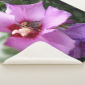 Couverture Sherpa Bumblebebe sur la fleur d'Hibiscus (3/4)