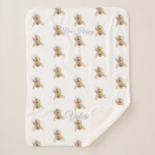 Couverture Sherpa Bumblebee Sherpa Baby Blanket | Nature Gift (Devant)