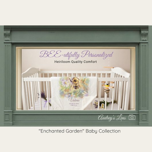 Couverture Sherpa Bumblebee Sherpa Baby Blanket | Nature Gift