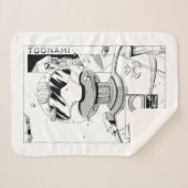 Couverture Sherpa Bumper de style comique Toonami TOM 5 & SARA (Devant (Horizontal))