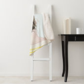 Couverture Sherpa Bun de noeud de cheveux Brown (En situation)