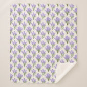 Couverture Sherpa Bunches Provence Lavender (Devant)