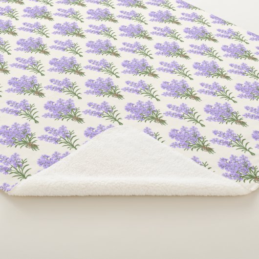Couverture Sherpa Bunches Provence Lavender (3/4)