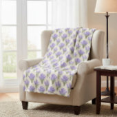 Couverture Sherpa Bunches Provence Lavender