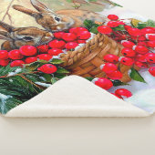 Couverture Sherpa Bunnies & Berries Sherpa Blanket (3/4)