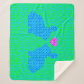 Couverture Sherpa Bunny Love (Devant)