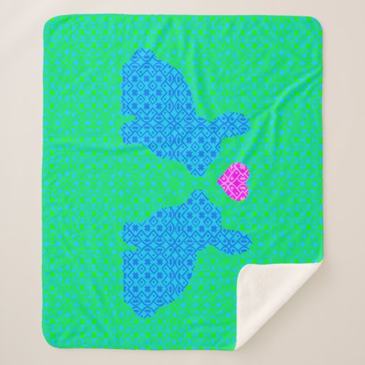 Couverture Sherpa Bunny Love (Devant)