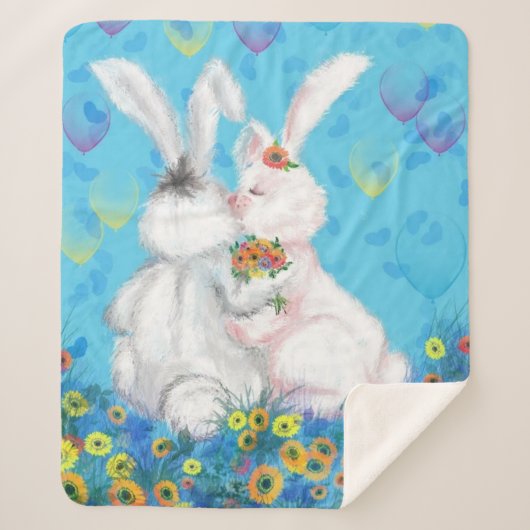 Couverture Sherpa Bunny Sherpa Blanket - Hug (Devant)