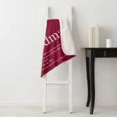 Couverture Sherpa Burgundy Modern Fun (En situation)