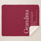 Couverture Sherpa Burgundy Modern Fun (Devant (Horizontal))