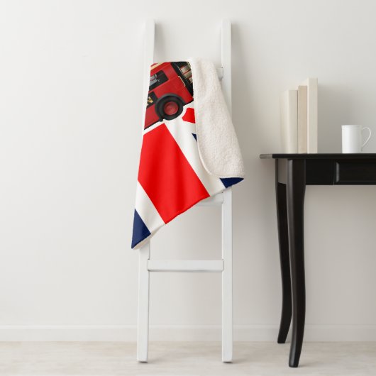 Couverture Sherpa Bus Red London Double Decker (En situation)