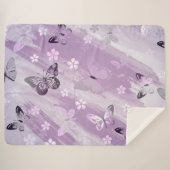 Couverture Sherpa Butterfly Pattern 8 (Devant (Horizontal))