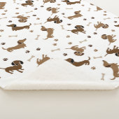 Couverture Sherpa Ça a été une longue journée de Dachshund (3/4)