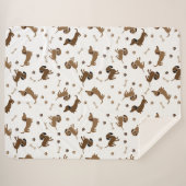 Couverture Sherpa Ça a été une longue journée de Dachshund (Devant (Horizontal))