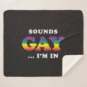 Couverture Sherpa Ça Semble Gay... Je suis dans (Devant (Horizontal))