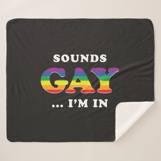 Couverture Sherpa Ça Semble Gay... Je suis dans (Devant (Horizontal))