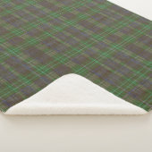 Couverture Sherpa Cabane Tartan Vert Forêt (3/4)