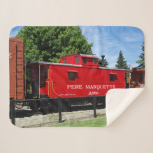 Couverture sherpa caboose Pere Marquette