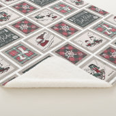 Couverture Sherpa cacahuètes | Ancien Motif de traîneau (3/4)