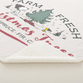 Couverture Sherpa cacahuètes | Arbres de Noël frais de ferme (3/4)