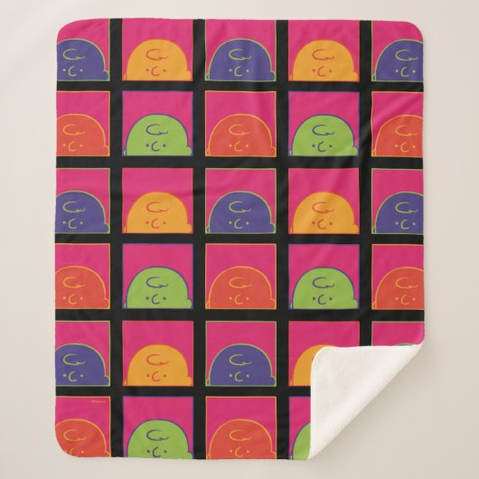 Couverture Sherpa cacahuètes | Art Pop moderne C'est Charlie Brown (Devant)