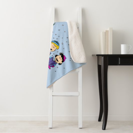 Couverture Sherpa cacahuètes | Autour de l'arbre de Noël | Ajouter u (En situation)