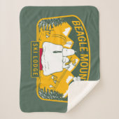 Couverture Sherpa cacahuètes | Beagle Mountain Ski Lodge (Devant)