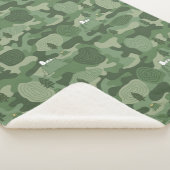 Couverture Sherpa cacahuètes | Camouflage Snoopy & Woodstock (3/4)