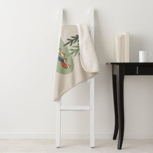 Couverture Sherpa cacahuètes | Campeurs de couchage Snoopy & Woodsto (En situation)