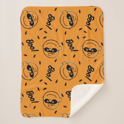 Couverture Sherpa cacahuètes | Charlie Brown Boo ! Motif (Devant)