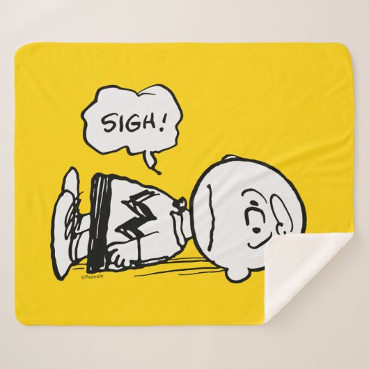 Couverture Sherpa cacahuètes | Charlie Brown est en panne (Devant (Horizontal))