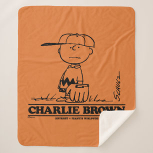 Couverture Sherpa cacahuètes   Charlie Brown Jouer à la balle