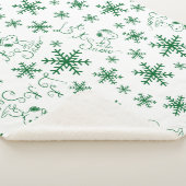 Couverture Sherpa cacahuètes | Christmas Snoopy Let It Snow Motif (3/4)