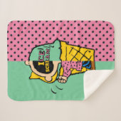 Couverture Sherpa cacahuètes | Crème de glace Sally demi et demi (Devant (Horizontal))