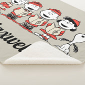 Couverture Sherpa cacahuètes | Joyeux Noël | Ajouter Votre Nom (3/4)