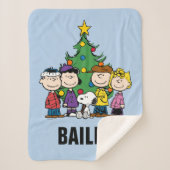 Couverture Sherpa cacahuètes | La Bande | Ajouter Votre Nom (Devant)