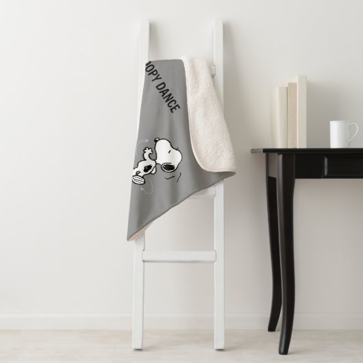 Couverture Sherpa cacahuètes | La Danse Snoopy (En situation)