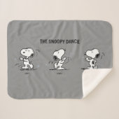 Couverture Sherpa cacahuètes | La Danse Snoopy (Devant (Horizontal))