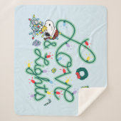 Couverture Sherpa cacahuètes | L'amour et les lumières de Noël (Devant)