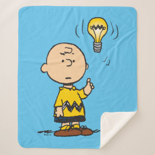 Couverture Sherpa cacahuètes   L'idée de l'ampoule de Charlie Brown