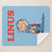 Couverture Sherpa cacahuètes | Linus Blanket Smile (Devant (Horizontal))