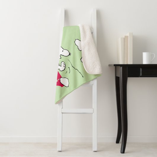 Couverture Sherpa cacahuètes | Linus & Snoopy Be Jolly (En situation)