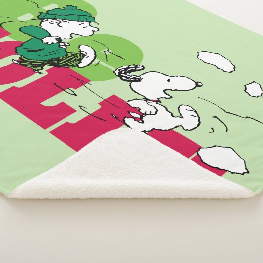 Couverture Sherpa cacahuètes | Linus & Snoopy Be Jolly (3/4)